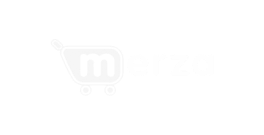 Logo de Merza con carrito de compras